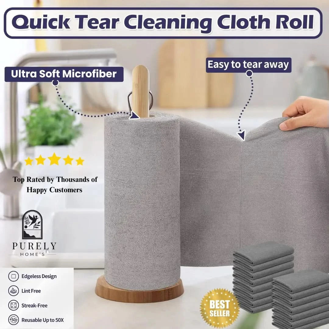 Microfiber Cleaning Cloth roll